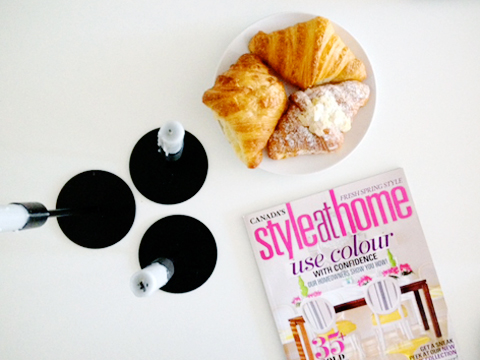croissant-and-magazine