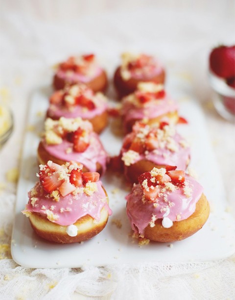 strawberry-shortcake-donuts