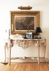 Foyer console styling
