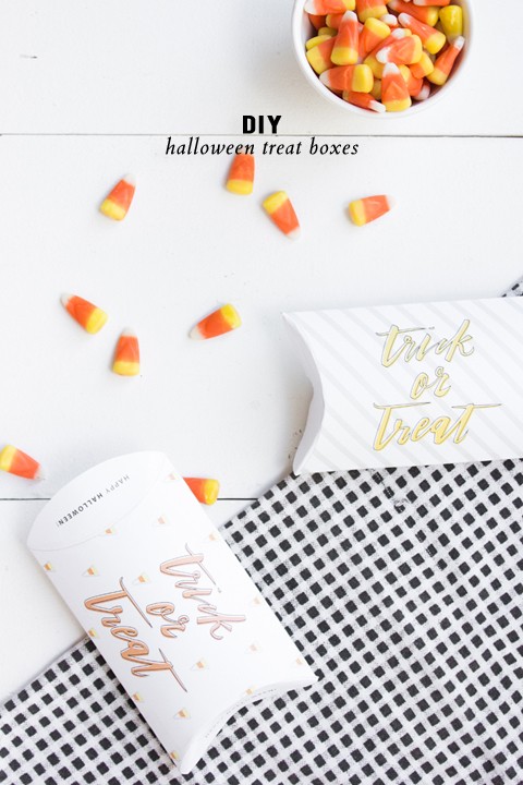 DIY Halloween treat boxes (a free printable!) | coco and mingo for Lark & Linen