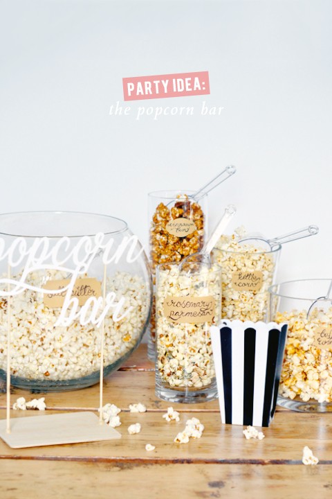 Party idea: a popcorn bar!
