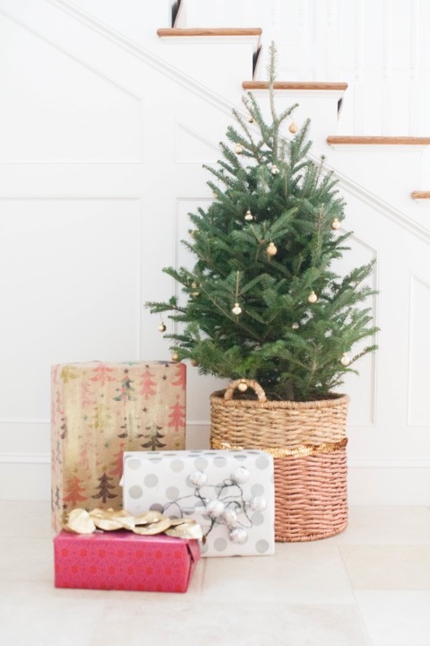 DIY Christmas Tree Basket