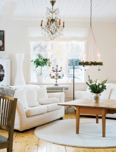 Simple Christmas living room