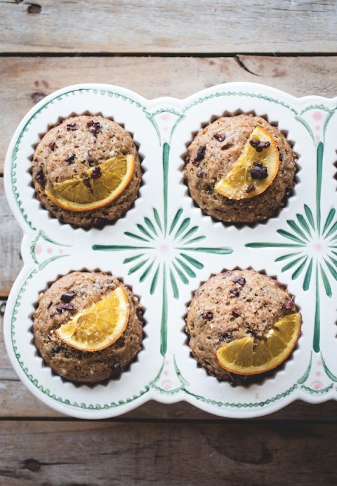 Healthy citrus muffins
