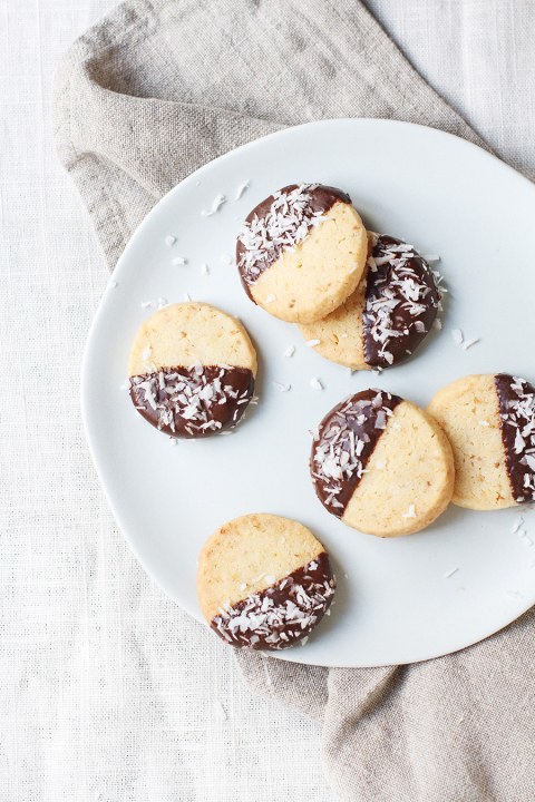 Toasted coconut ginger shortbread recipe