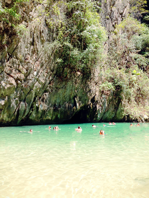 Emerald cave, Thailand