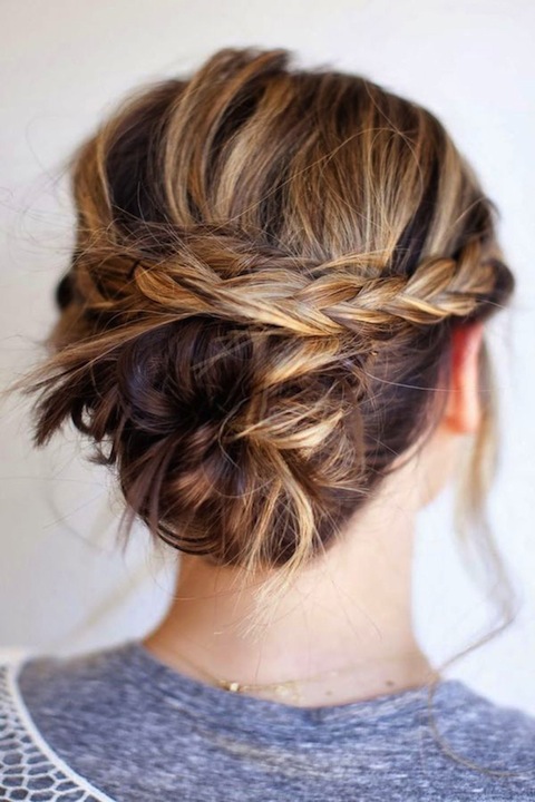 Summer hair-do: braided bun