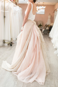 pink wedding dress