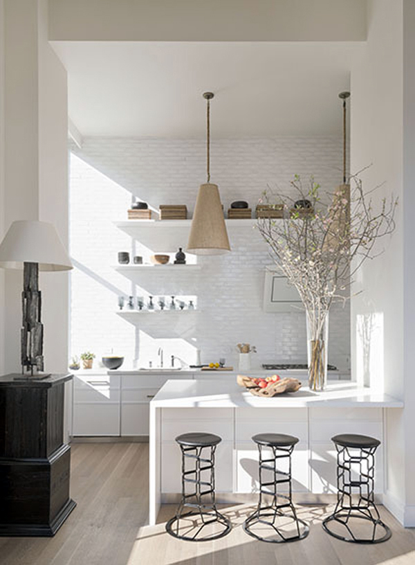 High ceilings in the kitchen