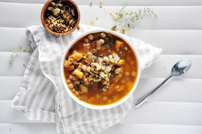 Jamie Oliver's squash chickpea soup recipe