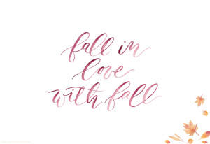 Fall in love with fall
