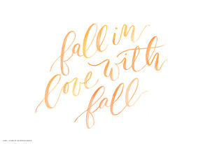 fall in love with fall
