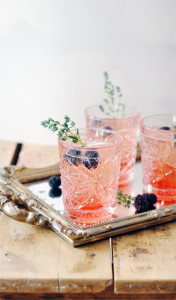 Blackberry thyme cocktail