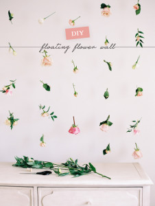 How to make a floating flower wall