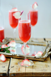 raspberry rose lemonade