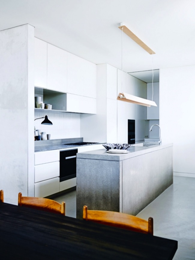 modern concrete kitchen