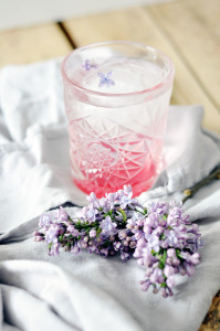 rhubarb lilac spritzer