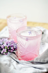 rhubarb lilac spritzer