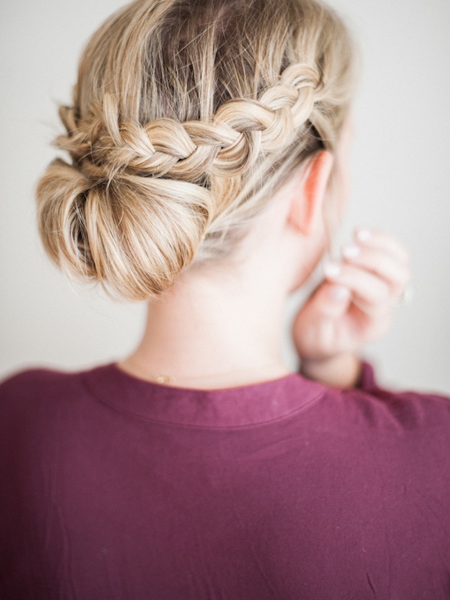 simple braided updo