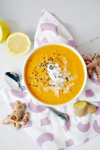 healing ginger carrot soup recipe