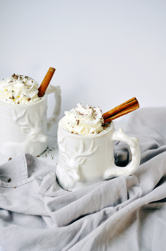spiced white hot chocolate