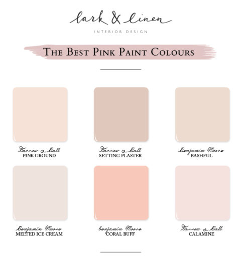 My Favourite Pink Paint Colours | Lark & Linen Interior Design and ...