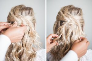 triangle bobby pins hair tutorial