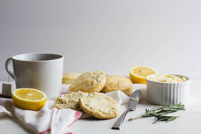 Lemon + Rosemary Biscuits with Lemon-Honey Butter-11