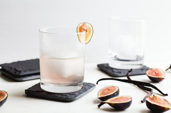 Fig, Vanilla Bean + Gin Cocktail-2