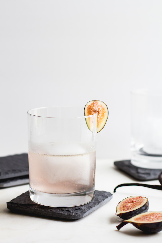 Fig, Vanilla Bean + Gin Cocktail-3