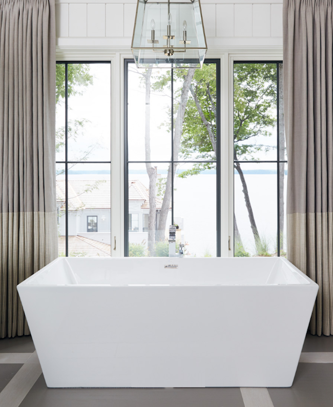 soaker bathtub with views