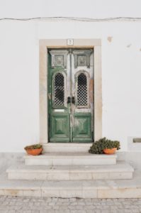 Old door in Portugal