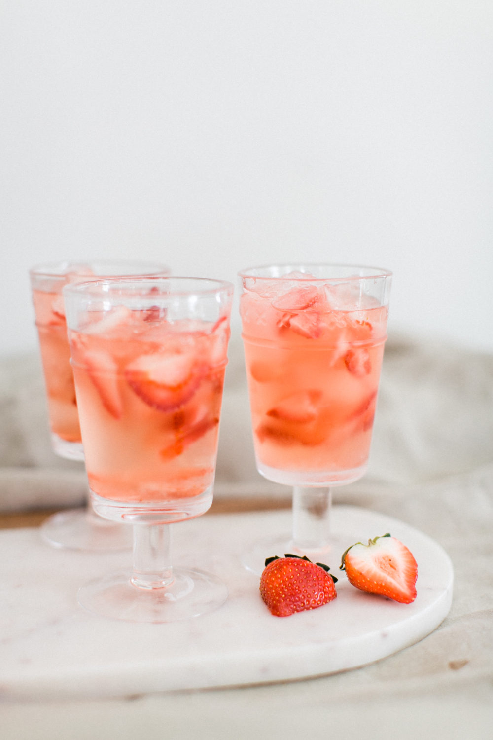 Strawberry Rosé Cocktail | lark & linen