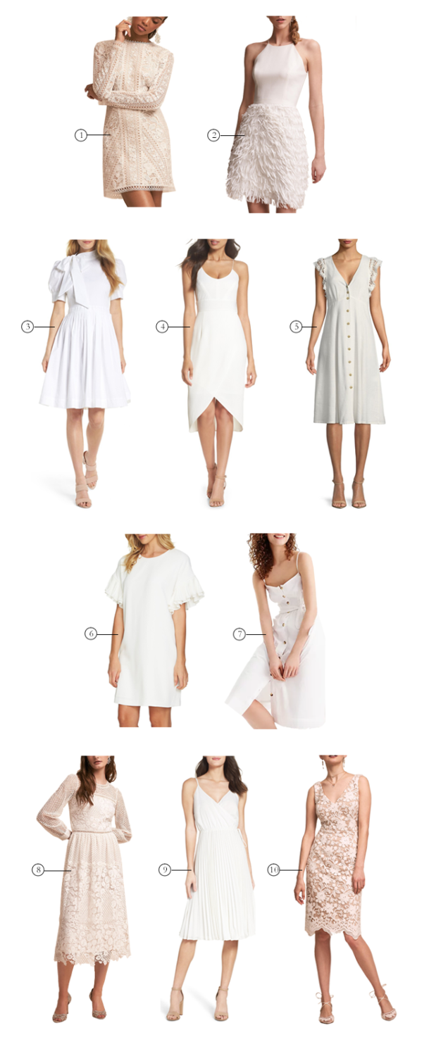Little white dress round up | lark & linen