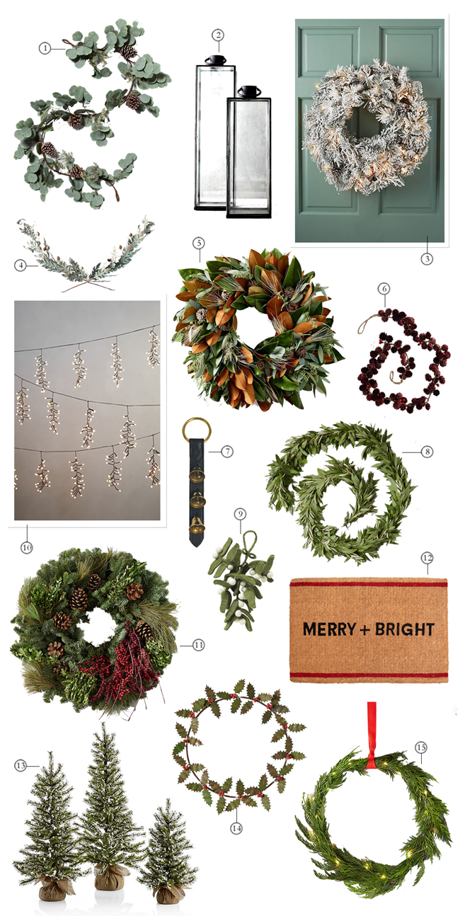 How to Dress Up Your Front Door For the Holidays | lark & linen