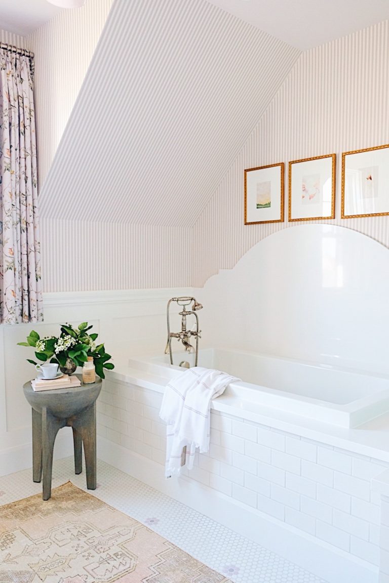 Get The Look: A Pretty Pink Bathroom | Lark & Linen Interior Design and ...