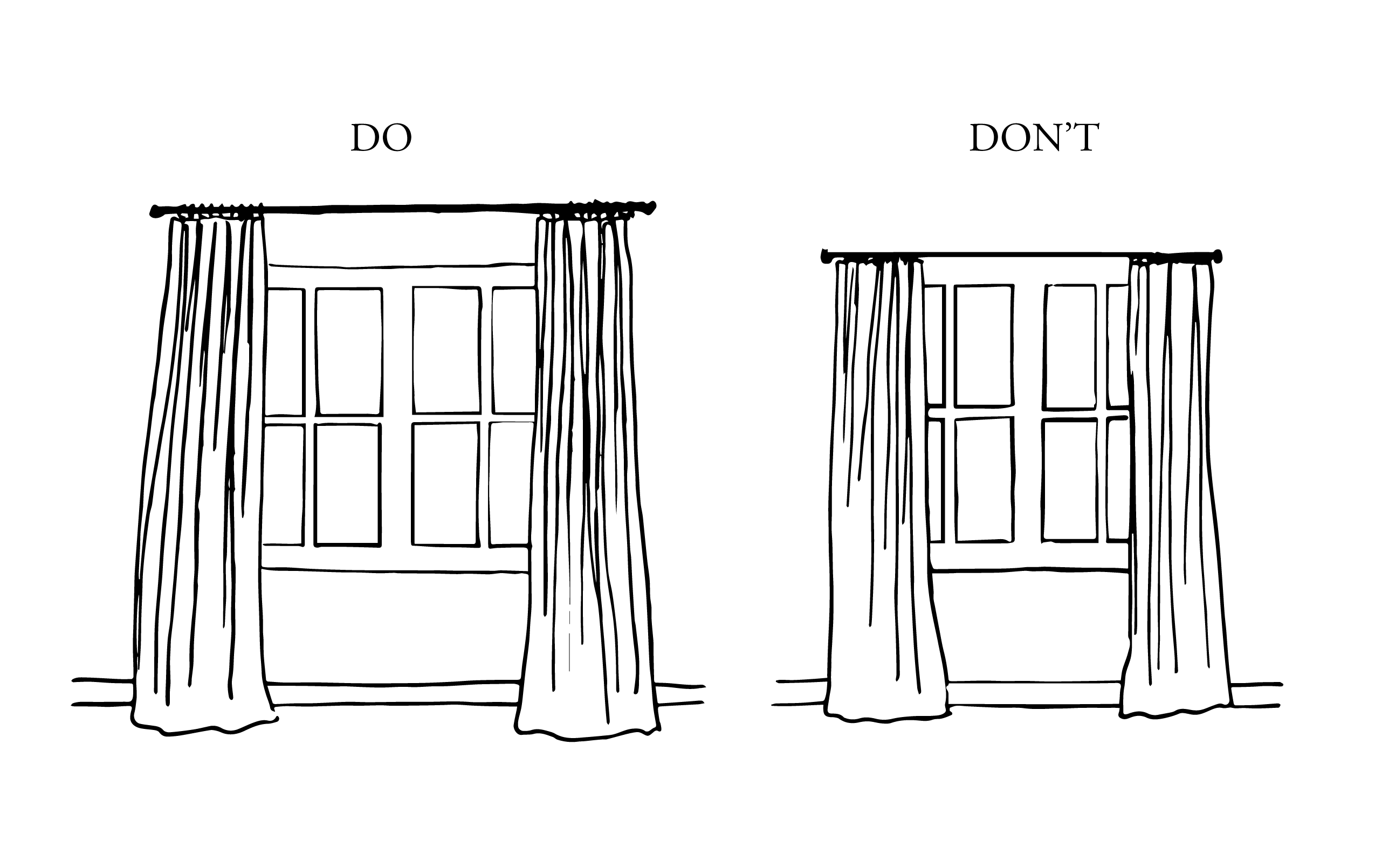 Quick Design Tip: How High Do You Hang Curtains? | lark & linen