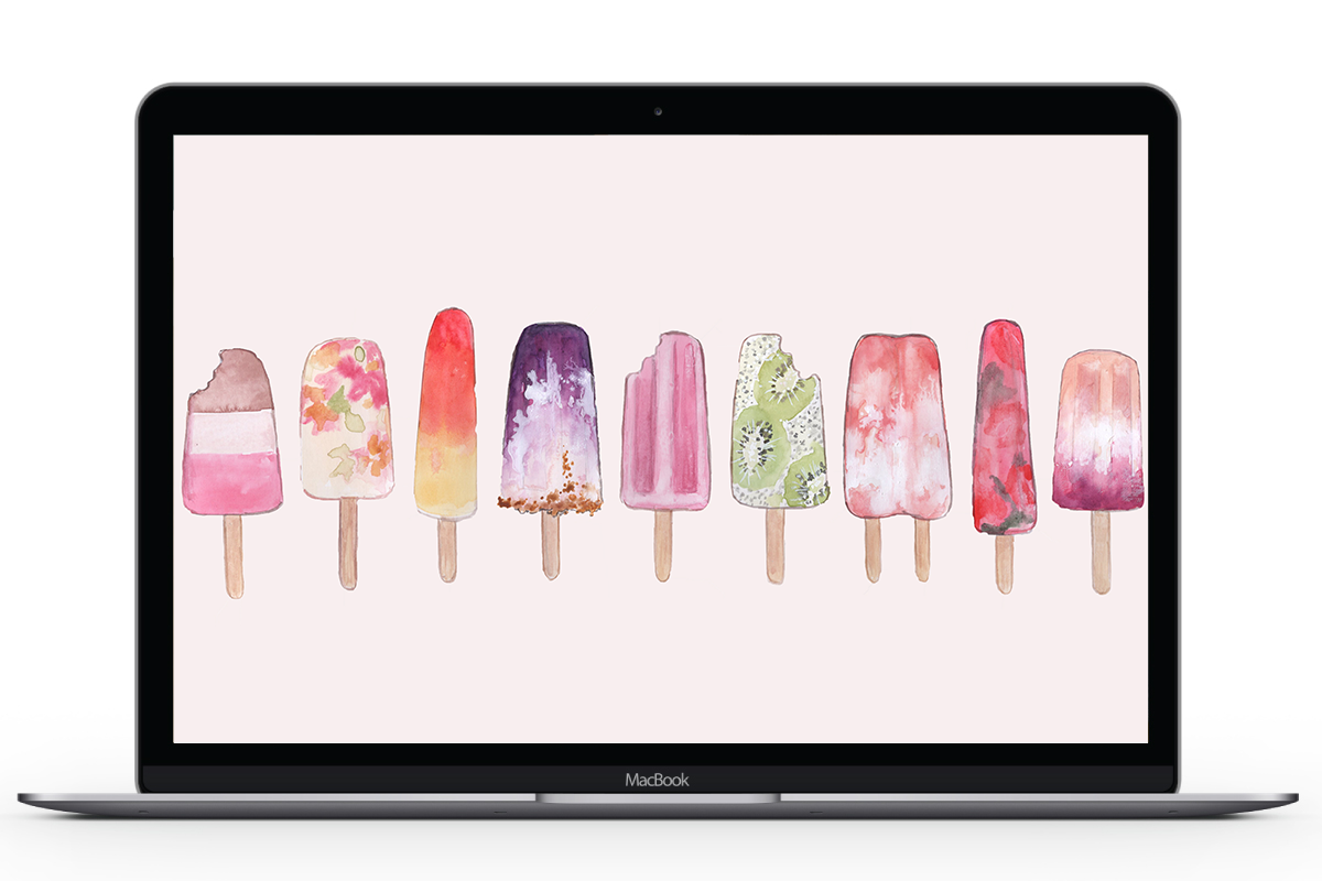 *Free* Popsicle Desktop Wallpaper | lark & linen