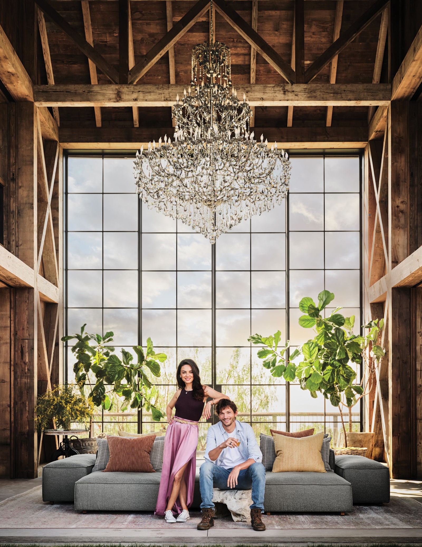 Mila Kunis & Ashton Kutcher's Sustainable L.A. Farmhouse | lark & linen