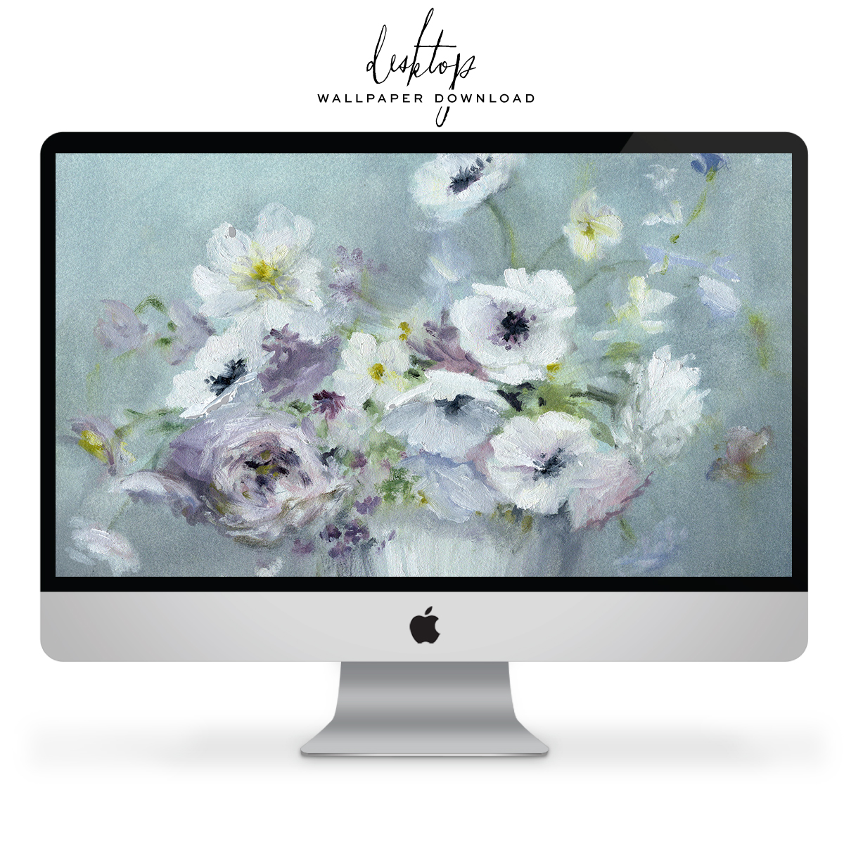 Dress Your Tech: Dusty Blue Flowers | lark & linen