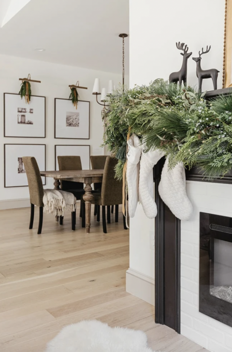A Luxury Holiday Home with Copper and Gold Christmas Decor