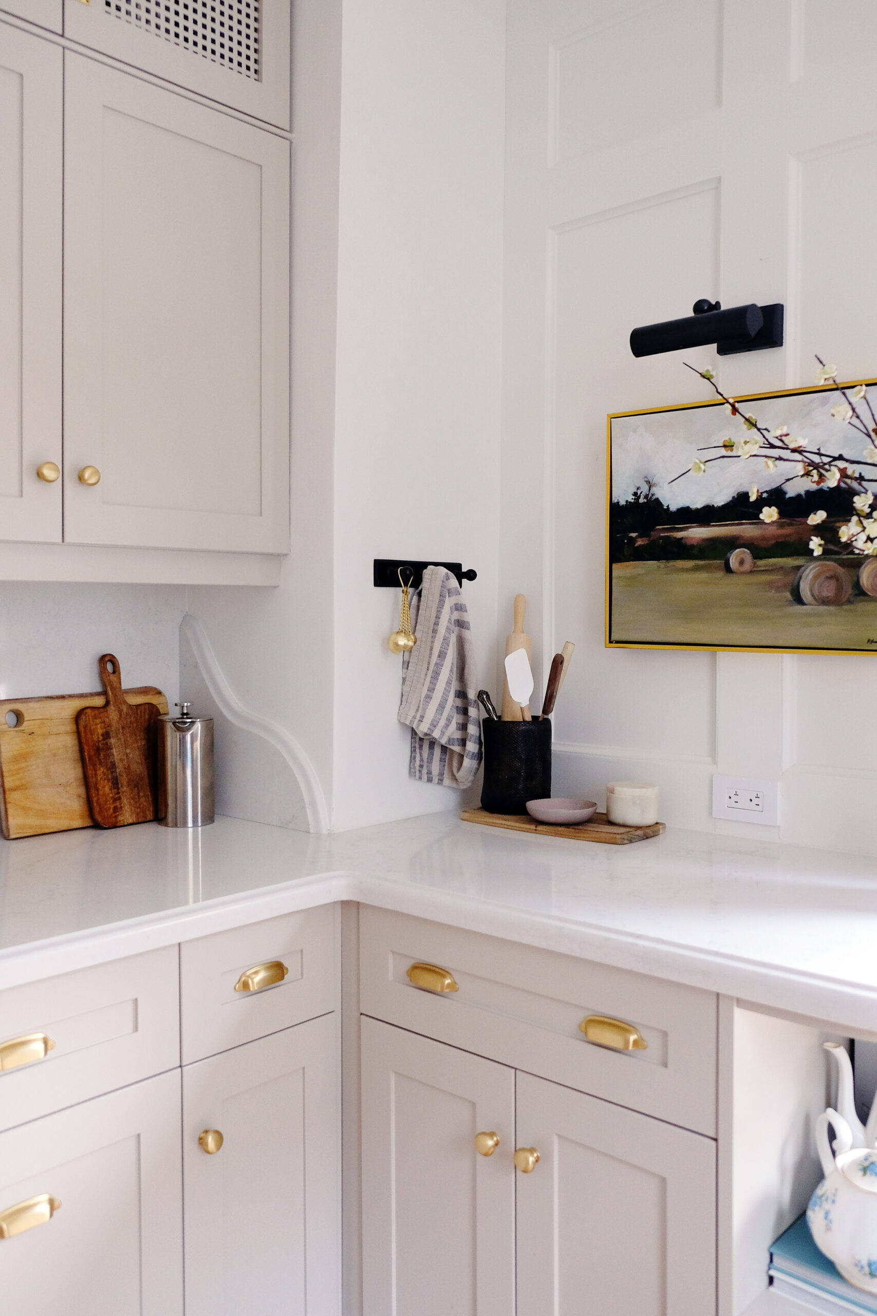 Our Timeless White and Gold Kitchen Reveal